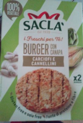 Burger carciofi e cannellini con canapa