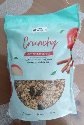 Crunchy granola mela, cannella e goji