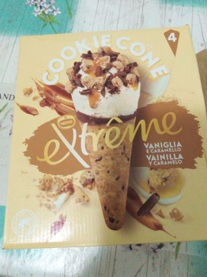 Cornetto Extreme vaniglia e caramello 