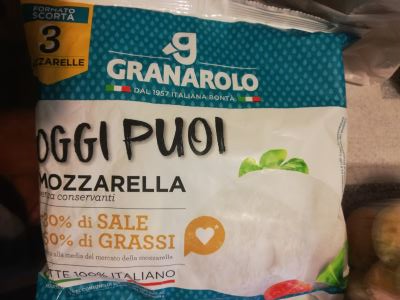 Mozzarella oggi puoi