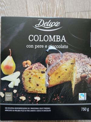 Colomba con pere e cioccolato