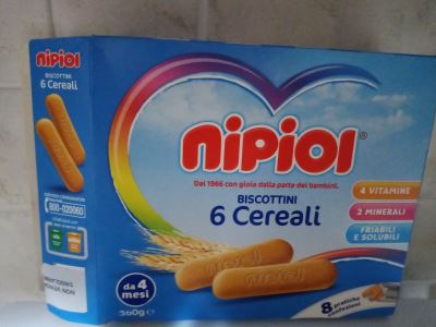 NIPIOL BISCOTTI AI 6 CEREALI 360GR