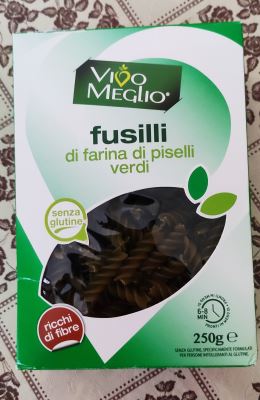 Fusilli di farina di piselli verdi 