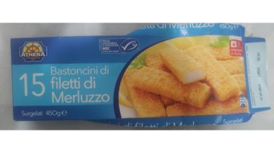 Bastoncini di filetti di merluzzo