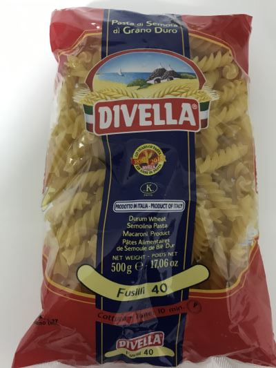 Pasta fusilli 