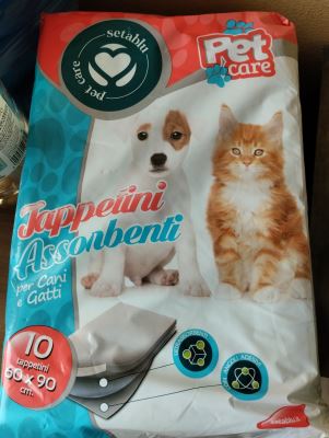 Tappetini assorbenti per cani e gatti