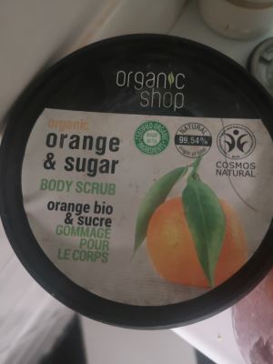 Organic orange & sugar body scrub
