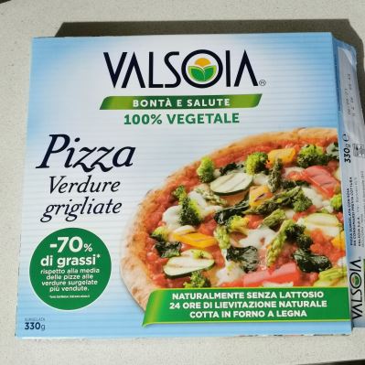 Pizza alle verdure grigliate 100% vegetale 