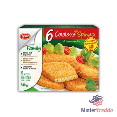 Cotolette agli spinaci