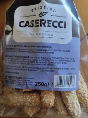 Caserecci Grissini al sesamo