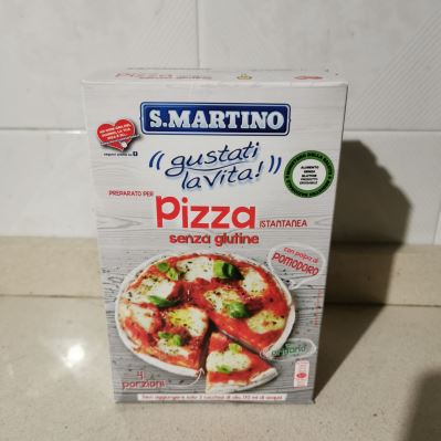 Preparato per pizza istantanea senza glutine 