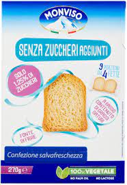 Fette biscottate senza zuccheri aggiunti 