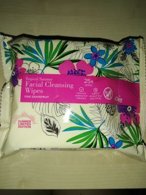 FACIAL CLEANSING WIPES PINK GRAPEFRUIT TROPICAL SUMMER