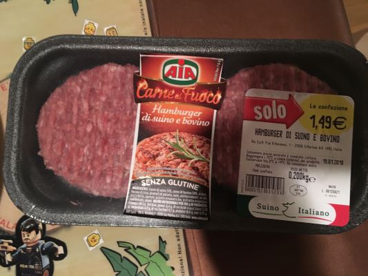 Carne al Fuoco hamburgher di suino e bovino