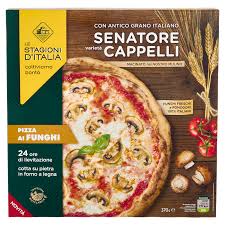 Pizza ai funghi con senatore Cappelli