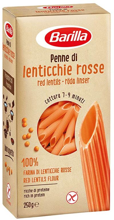 Penne di lenticchie rosse