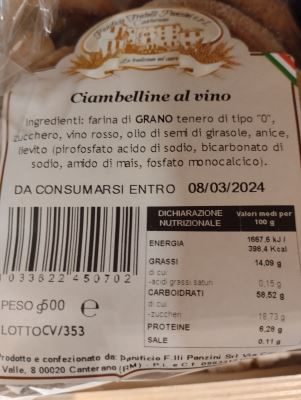 Ciambelline al vino