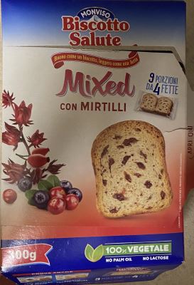 Biscotto salute mixed mirtilli