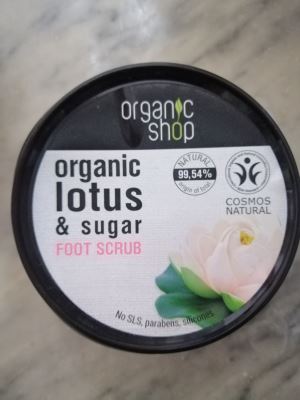 Organic lotus & sugar foot scrub