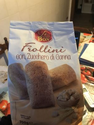 Frollini con zucchero di canna 