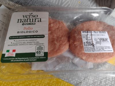 Hamburger di pollo biologico 