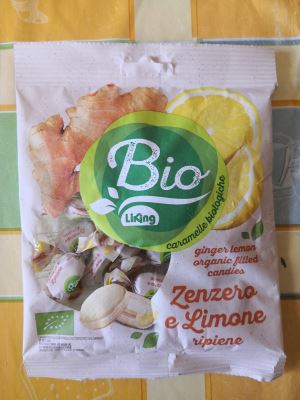 CARAMELLE RIPIENE BIO ALLO ZENZERO E LIMONE