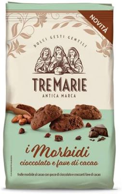 Biscotti 'I morbidi' con cioccolato e fave di cacao