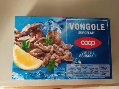 Vongole surgelate