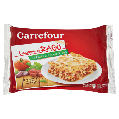 Carrefour Lasagne al Ragù Surgelate 600 g