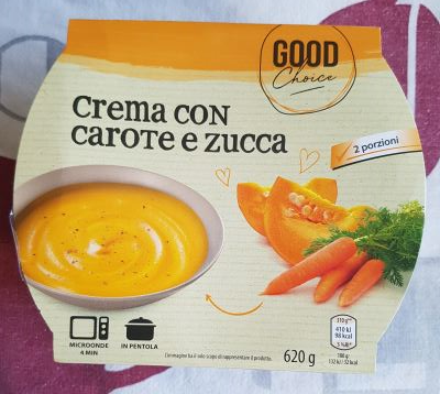 crema con zucca e carote 