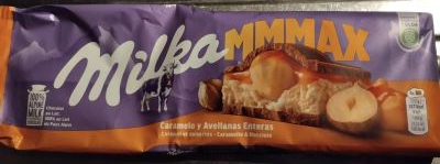 MMMaxx cioccolato al latte con caramello e nocciole intere