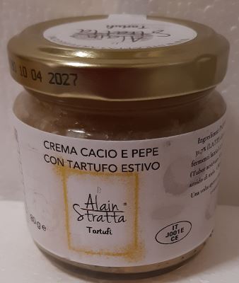 Crema cacio e pepe al tartufo estivo