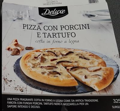 Pizza surgelata porcini e tartufo 