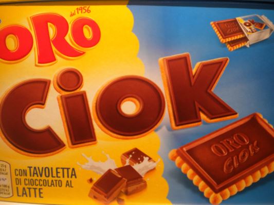 Oro Ciok  con tavoletta di cioccolato al latte