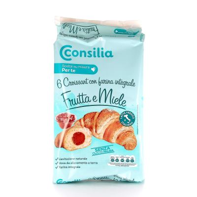 Croissant integrali con frutta e miele 