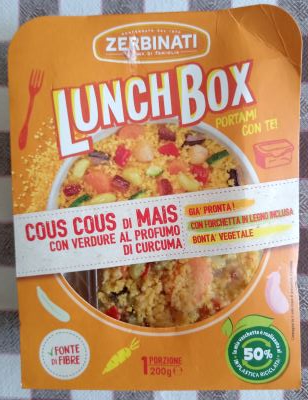 Lunch Box Cous Cous con verdure e legumi 