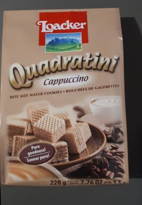 Wafer quadratini cappuccino