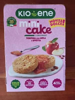 Minicake tortina con mela e uvetta