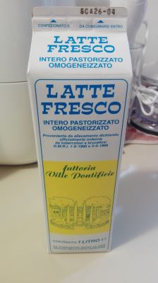 Latte fresco- Intero Pastorizzato Omogeneizzato