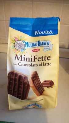 Minifette con cioccolato al latte