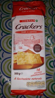 Crackers salati in superficie 