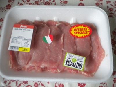 Lonza di suino a fette