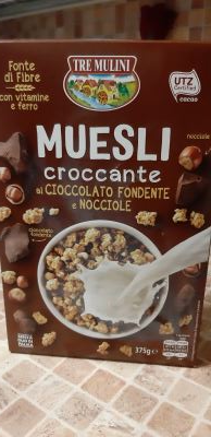 Muesli croccante al cioccolato fondente e nocciola