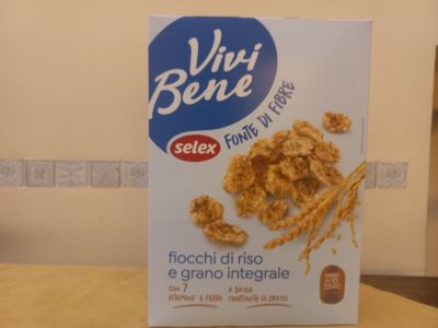 Fiocchi di riso e grano integrale