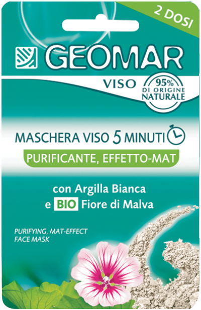 Maschera viso purificante