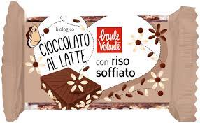 Cioccolato al latte con riso soffiato