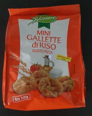 Mini gallette di riso gusto pizza