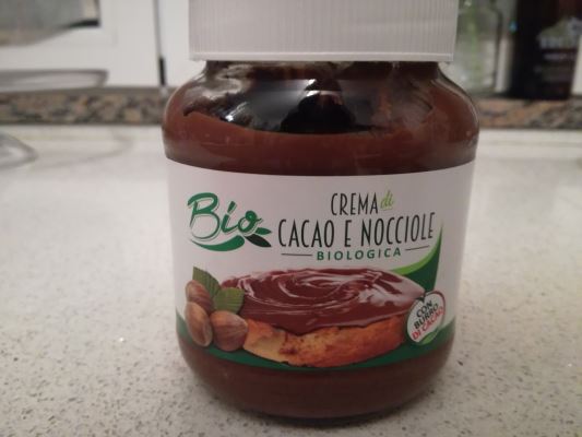 Crema di cacao e nocciole biologica