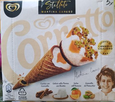 Cornetto al gusto cannolo siciliano 