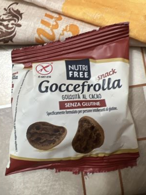 Biscotti Goccefrolla al cioccolato snack Nutrifree monoporzione